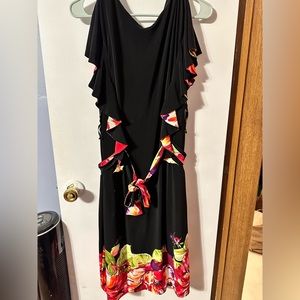 Jones New York black and floral dress